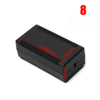 1 tk veekindel ABS plastikust projektikarp hoiukorpus Instrumendi ümbris karbid Elektroonikatarvikud must valge