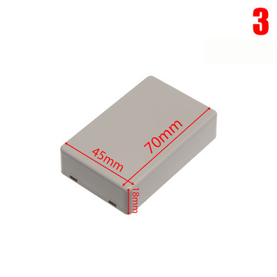 1 tk veekindel ABS plastikust projektikarp hoiukorpus Instrumendi ümbris karbid Elektroonikatarvikud must valge