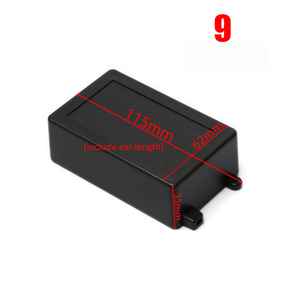 1 tk veekindel ABS plastikust projektikarp hoiukorpus Instrumendi ümbris karbid Elektroonikatarvikud must valge