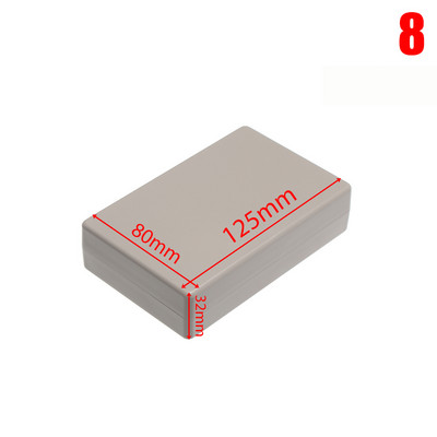 1 tk veekindel ABS plastikust projektikarp hoiukorpus Instrumendi ümbris karbid Elektroonikatarvikud must valge