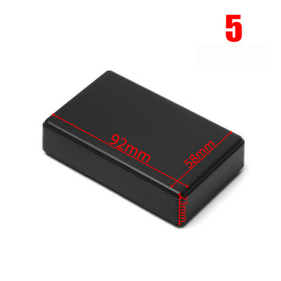 1 tk veekindel ABS plastikust projektikarp hoiukorpus Instrumendi ümbris karbid Elektroonikatarvikud must valge