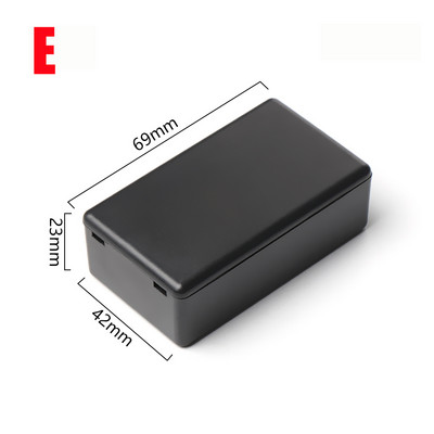 1 tk veekindel ABS plastikust projektikarp hoiukorpus Instrumendi ümbris karbid Elektroonikatarvikud must valge