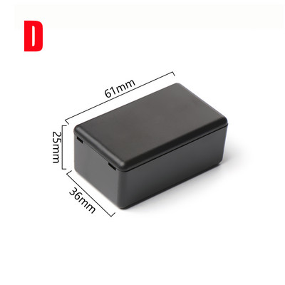 1 tk veekindel ABS plastikust projektikarp hoiukorpus Instrumendi ümbris karbid Elektroonikatarvikud must valge