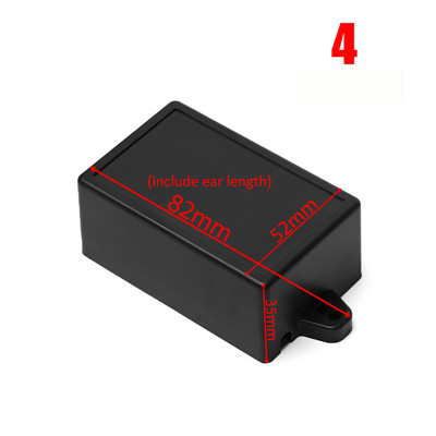 1 tk veekindel ABS plastikust projektikarp hoiukorpus Instrumendi ümbris karbid Elektroonikatarvikud must valge