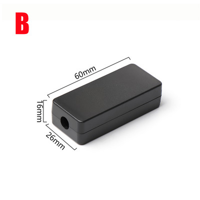 1 tk veekindel ABS plastikust projektikarp hoiukorpus Instrumendi ümbris karbid Elektroonikatarvikud must valge