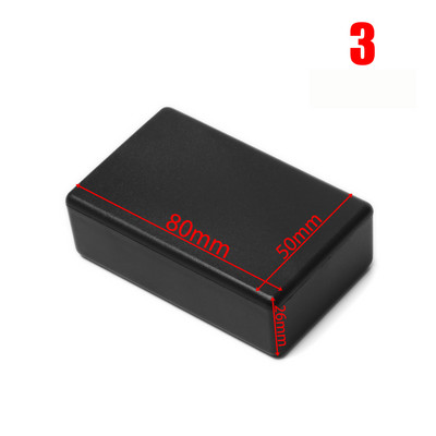 1 tk veekindel ABS plastikust projektikarp hoiukorpus Instrumendi ümbris karbid Elektroonikatarvikud must valge