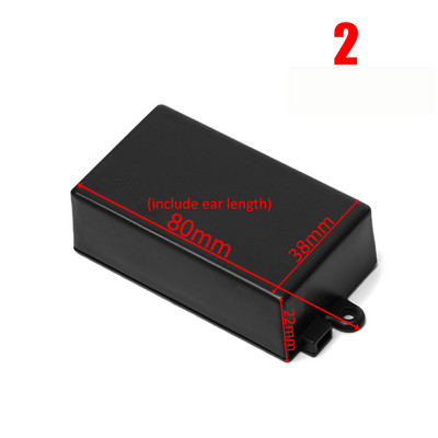 1 tk veekindel ABS plastikust projektikarp hoiukorpus Instrumendi ümbris karbid Elektroonikatarvikud must valge