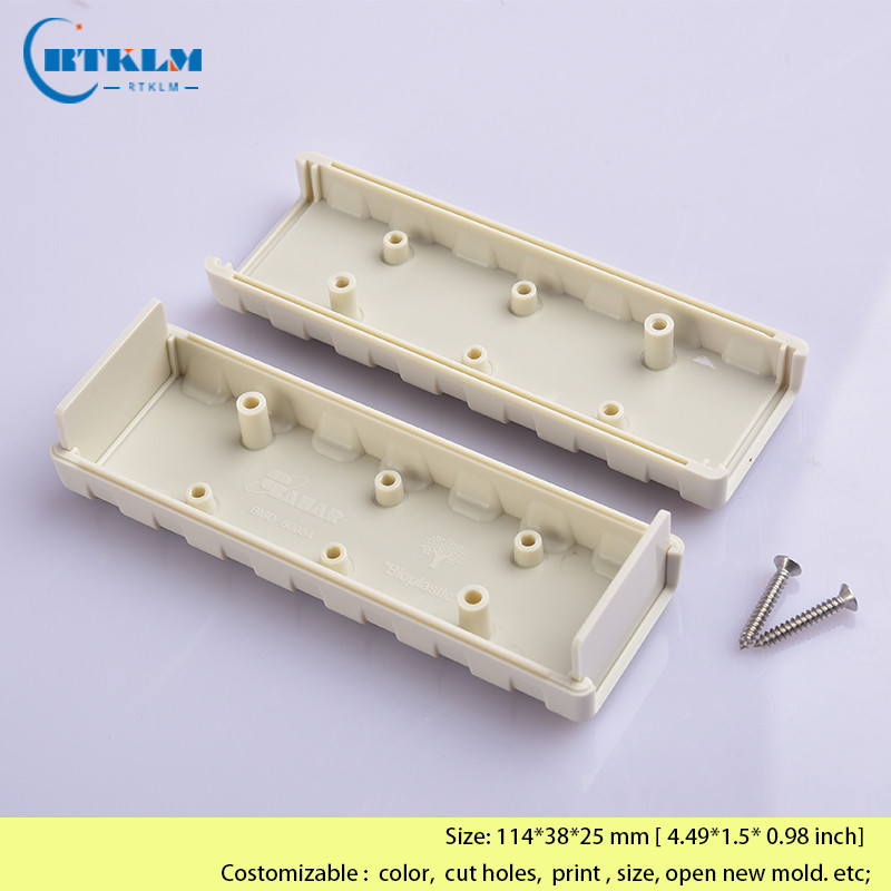 ABS plastična kućišta električna kutija DIY zvučnik Kućište Kućište za instrumente električna kutija Stolna razvodna kutija 114*38*25 mm