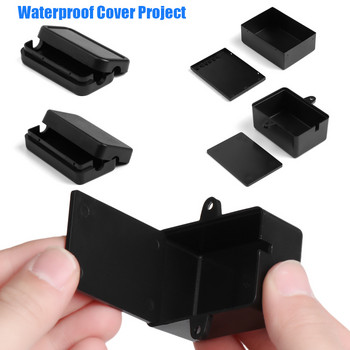 Черно-бяла електронна кутия за проекти Абс пластмасова кутия за инструменти Водоустойчив капак Кутии за кутии Аксесоари за електрически инструменти Практични