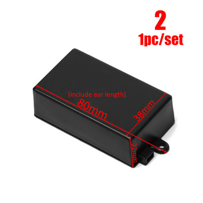 Must-valge elektrooniline projektikarp Abs plastikust instrumendikohver veekindel kate Karbid Elektritööriistade tarvikud praktilised