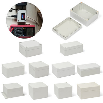 1 τεμ. 8 μεγεθών αδιάβροχο λευκό/γκρι ABS Πλαστικό Project Box DIY Θήκη αποθήκευσης οργάνων στέγασης Ηλεκτρονικά αναλώσιμα Εργαλείο εξωτερικού χώρου