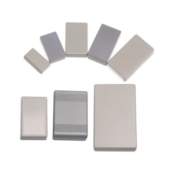 1 бр. 8 размера Водоустойчива бяла/сива ABS пластмасова кутия за проекти Направи си сам Кутия за съхранение на инструменти Електронни консумативи Инструмент за работа на открито