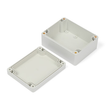 1 бр. 8 размера Водоустойчива бяла/сива ABS пластмасова кутия за проекти Направи си сам Кутия за съхранение на инструменти Електронни консумативи Инструмент за работа на открито