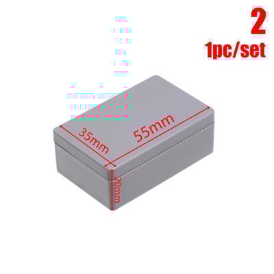 1 tk 8 suurust veekindel valge/hall ABS plastikust projektikarp DIY korpus Instrument Hoiukott Elektroonikatarvikud Välistööriist