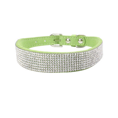 Bling ogrlice za kućne ljubimce s kamenčićima za male srednje pse, mačke, podesiva PU kožna ogrlica za mopse, dodaci za čivave, jorkširske pse