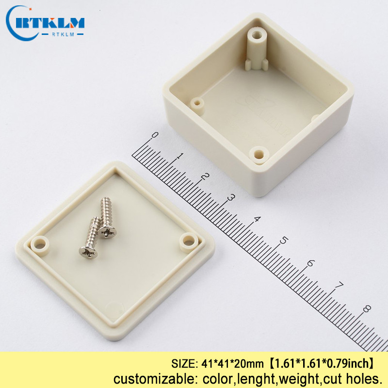 DIY elektronička projektna kutija tiskana ploča plastično kućište pcd diy dizajn zvučnik abs razvodna kutija kućište za instrumente 41*41*20 mm