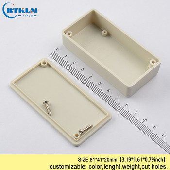 ABS съединителна кутия IP54 пластмасов корпус за проект пластмасов корпус за кутия за високоговорители diy дизайн малка електрическа кутия 81*41*20mm