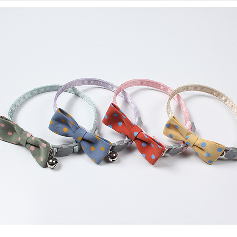 Nova prekrasna ogrlica za kućne ljubimce s mašnom, lijepa podesiva zvonasta ogrlica, leptir kravata, pamučna kravata za pse, oprema za kućne ljubimce, veleprodaja