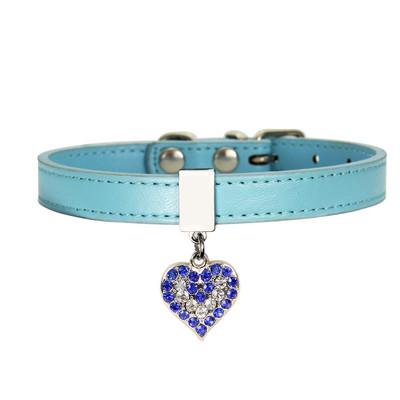 New Dog Collar Pet Dog Leash Cute Pet Peach Heart Dog Collar Cat Collar ošejnik za psa Ogrlica Gatos Chihuahua Kožna ogrlica