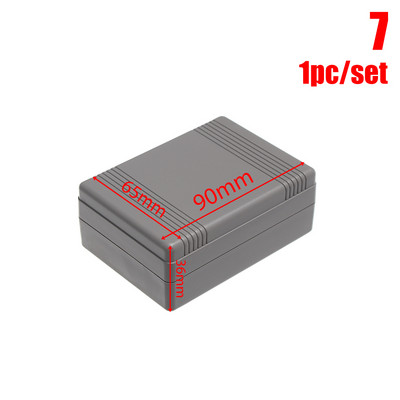 8 izmēri balts/pelēks ABS plastmasas DIY korpusa kastes Elektroniskā projekta kastes instrumentu korpusa ūdensnecaurlaidīga vāka projekts