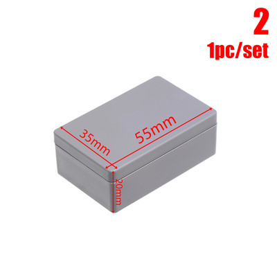 8 izmēri balts/pelēks ABS plastmasas DIY korpusa kastes Elektroniskā projekta kastes instrumentu korpusa ūdensnecaurlaidīga vāka projekts