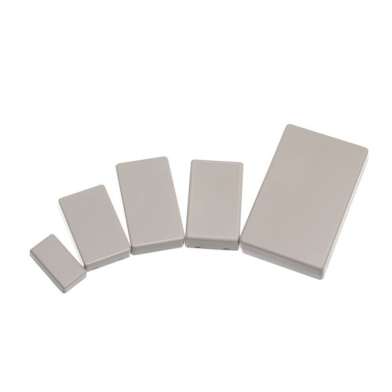 8 izmēri balts/pelēks ABS plastmasas DIY korpusa kastes Elektroniskā projekta kastes instrumentu korpusa ūdensnecaurlaidīga vāka projekts