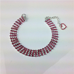 Luksuzna mačja ogrlica za pse u četiri reda biserna dijamantna ogrlica lančić za ogrlicu za male pse za mačke 20/25/30 cm dodatak za ljubimce sa kamenčićima