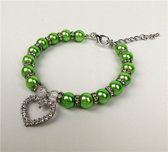 Luksuzna mačja ogrlica za pse u četiri reda biserna dijamantna ogrlica lančić za ogrlicu za male pse za mačke 20/25/30 cm dodatak za ljubimce sa kamenčićima