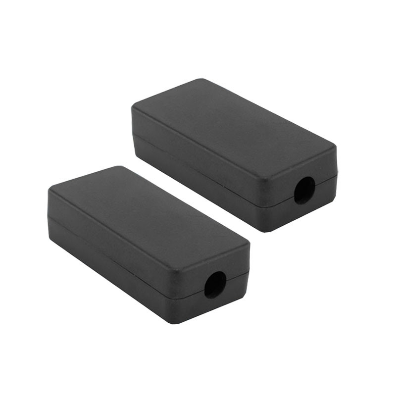 60*25*16 mm plastična crna mala plastična razvodna kutija USB modul kutija za instrumente dva kraja odlazna mala školjka