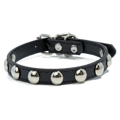 Mājdzīvnieku kucēnu kakla siksna Mode krāsainas ādas suņu kaklasiksnas radžotas apkakles maziem suņiem kaķiem Jaundzimušajiem franču buldogiem ID kakla siksna