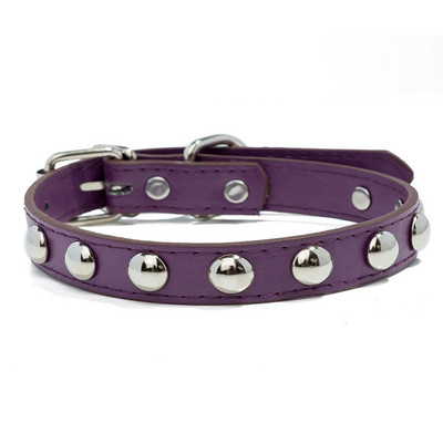 Mājdzīvnieku kucēnu kakla siksna Mode krāsainas ādas suņu kaklasiksnas radžotas apkakles maziem suņiem kaķiem Jaundzimušajiem franču buldogiem ID kakla siksna