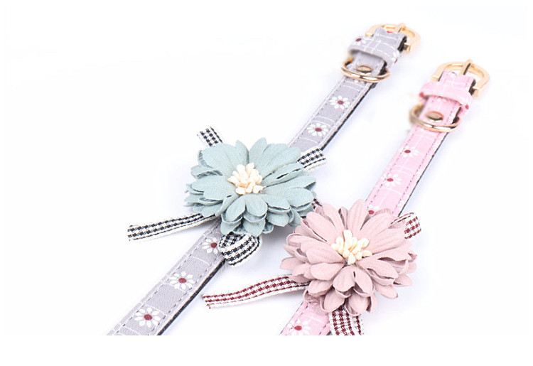 Tkanina, cvijet, kožna ogrlica za pse, mačka, leptir leptir, lepa traka za vrat, plava, ružičasta mašna, slatka za malu srednju čivavu Teddyja