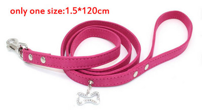 Dimanta Rhinestone Mājdzīvnieki Suņu kaklasiksnas Zamšādas Ādas Maziem Vidējiem Suņiem Siksnas Regulējama Kucēna Čivavas Jorkšīras Kaklasiksna