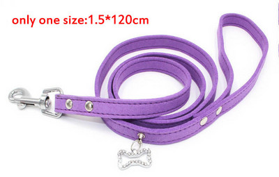 Dimanta Rhinestone Mājdzīvnieki Suņu kaklasiksnas Zamšādas Ādas Maziem Vidējiem Suņiem Siksnas Regulējama Kucēna Čivavas Jorkšīras Kaklasiksna