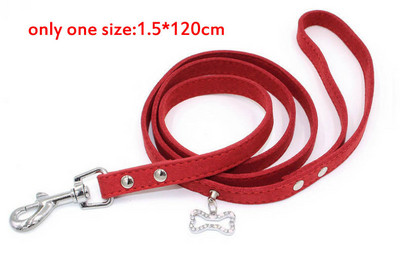 Dimanta Rhinestone Mājdzīvnieki Suņu kaklasiksnas Zamšādas Ādas Maziem Vidējiem Suņiem Siksnas Regulējama Kucēna Čivavas Jorkšīras Kaklasiksna