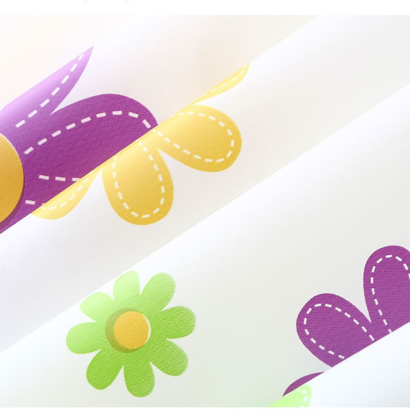 Kiváló minőségű Elegance Purple Flowers Zuhanyfüggöny akasztókkal Vízálló Penészálló PEVA függöny Fürdőszoba függöny