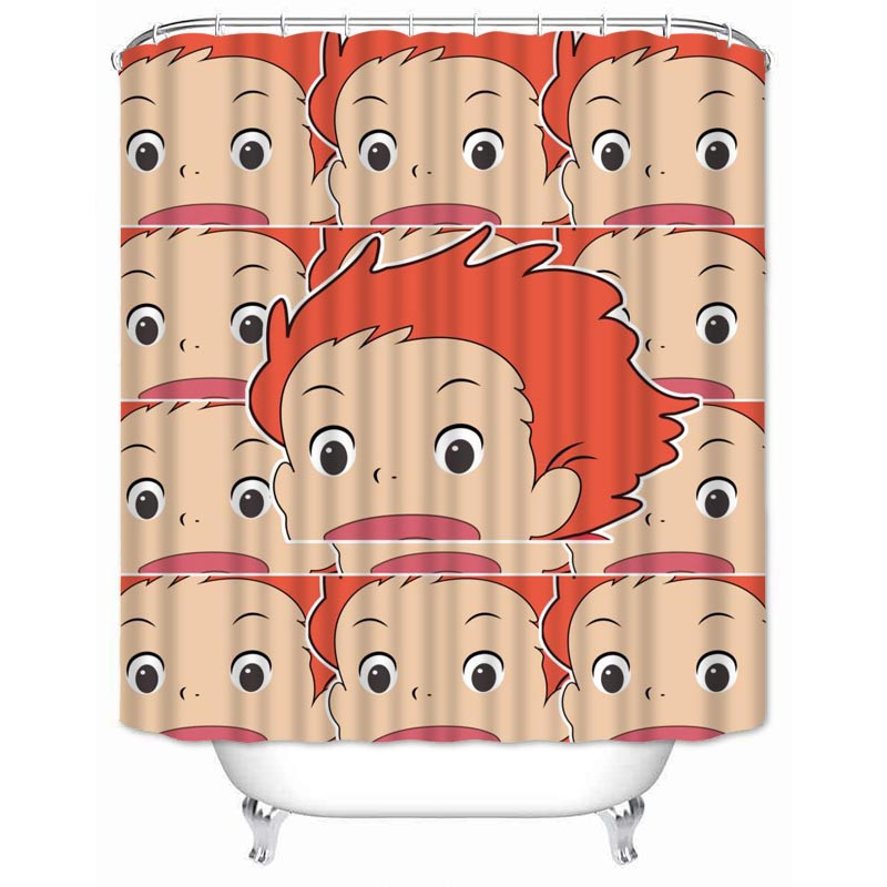 Musife Custom Totoro dušas aizkars Ūdensizturīgs vannas istabas poliestera auduma vannas istabas aizkars