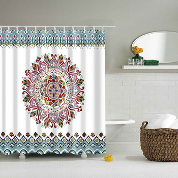 Indian Mandala κουρτίνα μπάνιου Floral κουρτίνα μπάνιου Παιδική κουρτίνα μπάνιου Μαντική κουρτίνα μπάνιου Αδιάβροχη κουρτίνα Banheiro
