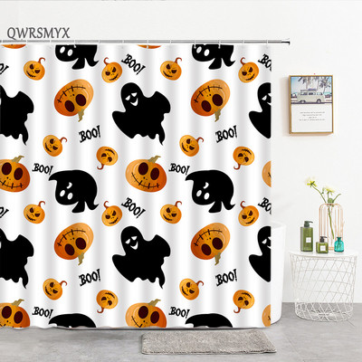 Zavjese za tuširanje u obliku šećerne lubanje Noć vještica Lobanje s cvijetom ruže Kreativne zavjese za kupanje za uređenje kućne kupaonice Tkanina koja se može prati