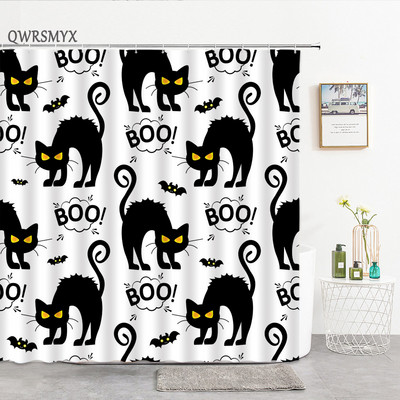 Zavjese za tuširanje u obliku šećerne lubanje Noć vještica Lobanje s cvijetom ruže Kreativne zavjese za kupanje za uređenje kućne kupaonice Tkanina koja se može prati