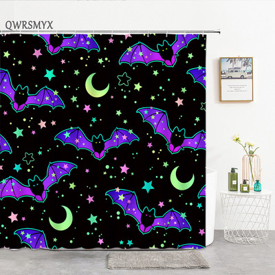 Zavjese za tuširanje u obliku šećerne lubanje Noć vještica Lobanje s cvijetom ruže Kreativne zavjese za kupanje za uređenje kućne kupaonice Tkanina koja se može prati