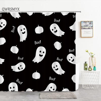 Zavjese za tuširanje u obliku šećerne lubanje Noć vještica Lobanje s cvijetom ruže Kreativne zavjese za kupanje za uređenje kućne kupaonice Tkanina koja se može prati
