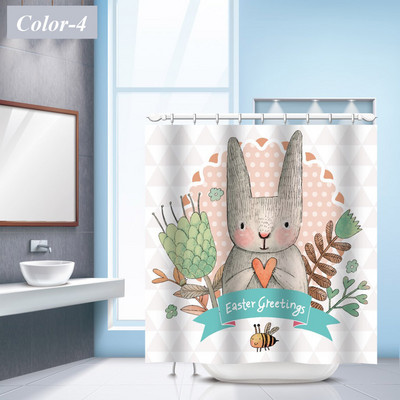 Crtani zečevi zavjese za tuširanje Zavjese Kupaonska kada Vodootporna poliesterska Kupaonica Kućni dekor Dodaci za kupaonicu Cortina Baño