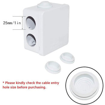 Λευκό ABS Πλαστικό περίβλημα Κουτί διακλάδωσης IP55 Σύρματα Αδιάβροχο κουτί διακλάδωσης DIY Σύνδεσμος καλωδίου Εξωτερικό Αδιάβροχο κουτί με προστασία από τη σκόνη