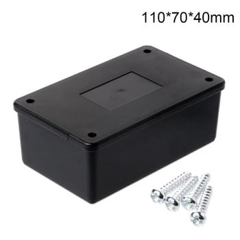 Dustproof Electrical Junction Box Μαύρο αδιάβροχο Plastic Electric Project Junction Box ABS Πλαστική θήκη οργάνων