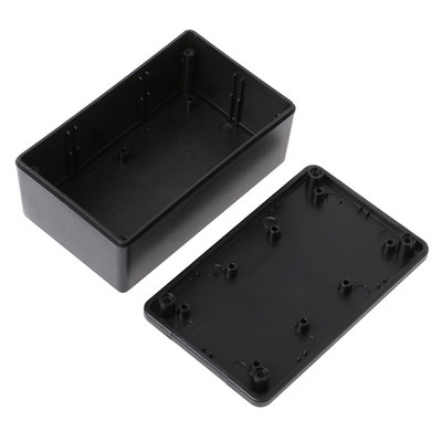 Dustproof Electrical Junction Box Μαύρο αδιάβροχο Plastic Electric Project Junction Box ABS Πλαστική θήκη οργάνων