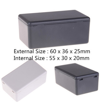 Αδιάβροχη Πλαστική Ηλεκτρική Θήκη Έργου Junction Box Λευκό Μαύρο 60*36*25mm