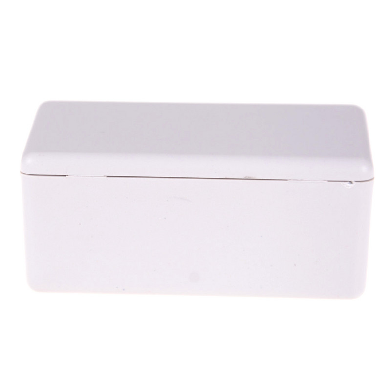 Ūdensizturīgs plastmasas elektriskā projekta korpusa sadales kārba, balta, melna 60 * 36 * 25 mm