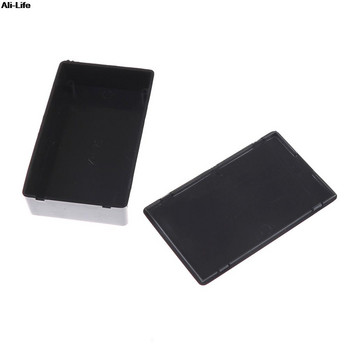 Πλαστικό αδιάβροχο κάλυμμα Ηλεκτρονικό περίβλημα οργάνων έργου DIY Box Θήκη Τροφοδοτικό Κουτί διακλάδωσης Περίβλημα 10x6x2,5cm Μαύρο