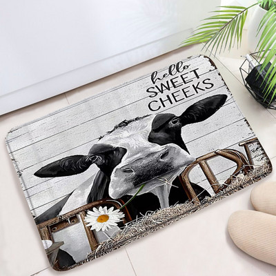 Hailendas govs dušas aizkari kūts vējdzirnavas Rietumu savvaļas dzīvnieki Dzīvnieki Bull portrets dušas aizkaru komplekts Vannas istabas aizkari ar āķiem